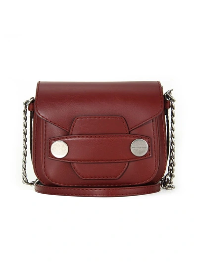 Stella Mccartney Popper Medium Faux-leather Crossbody Bag, Brick In Red