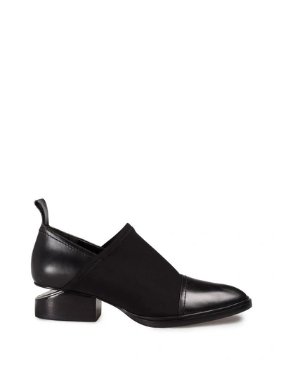 Shop Alexander Wang Kori Cut-out Neoprene And Leather Ankle Boot In Nero