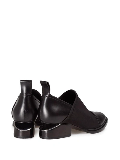 Shop Alexander Wang Kori Cut-out Neoprene And Leather Ankle Boot In Nero