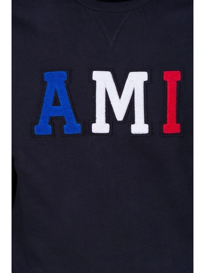 Shop Ami Alexandre Mattiussi Ami Logo Sweatshirt In Black