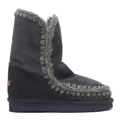 Shop Mou Navy Eskimo 24 Boots