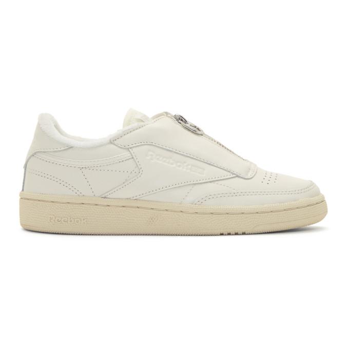 reebok club c 85 zip white