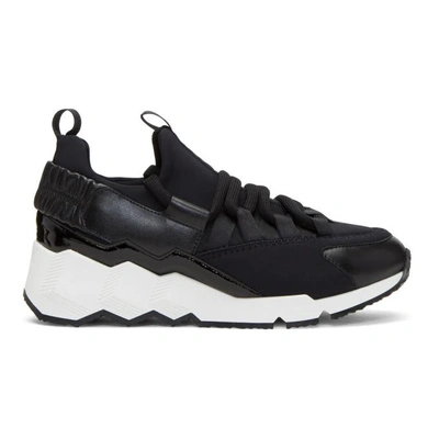 Shop Pierre Hardy Black Trek Comet Trainers