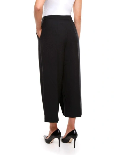 Shop Alexander Wang High-waisted Trousers In Jet|nero