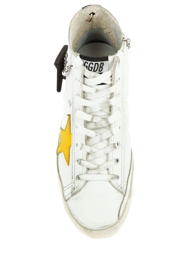 Shop Golden Goose Francy Hi-top Sneakers In White