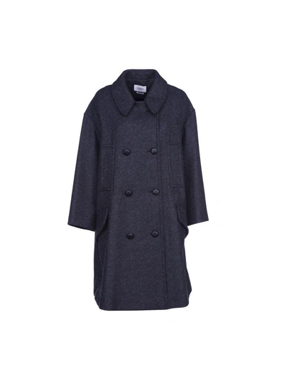 Shop Isabel Marant Étoile Double-breasted Flicka Coat In Antracite