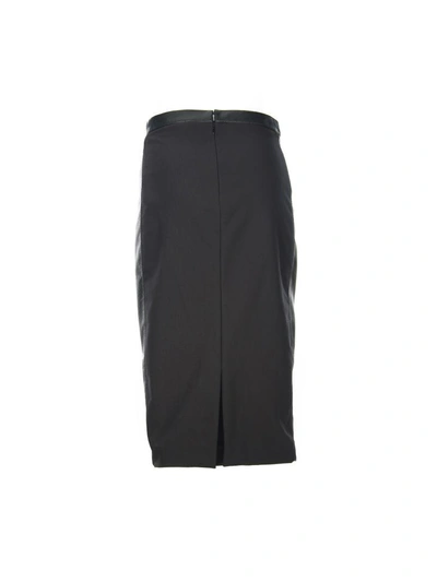 Shop Stella Mccartney Black Eco Leather Pencil Skirt