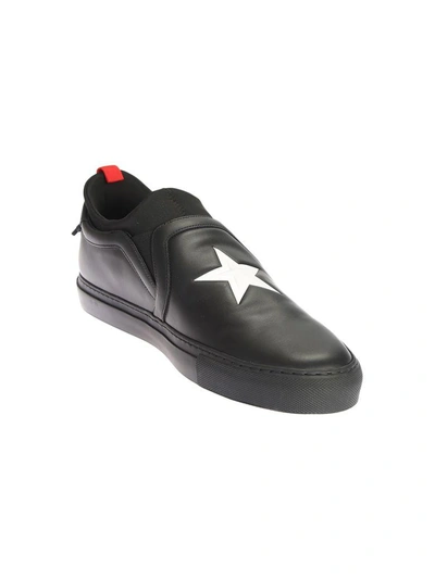 Shop Givenchy Leather Street Skate Sneakers With Star In Black