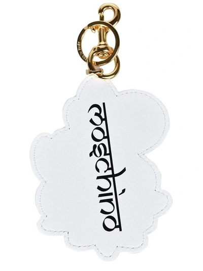 Shop Moschino Crowned Monkey Keyring In Multicolor