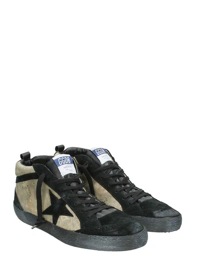 Shop Golden Goose Mid Star Camou/black Suede Sneakers In Camouflage