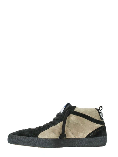 Shop Golden Goose Mid Star Camou/black Suede Sneakers In Camouflage