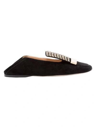 Shop Sergio Rossi Studded Loafers In Black