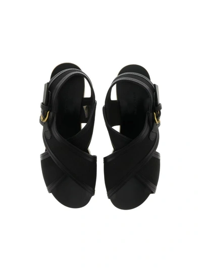 Shop Isabel Marant Zlova Wedge Sandals In Black