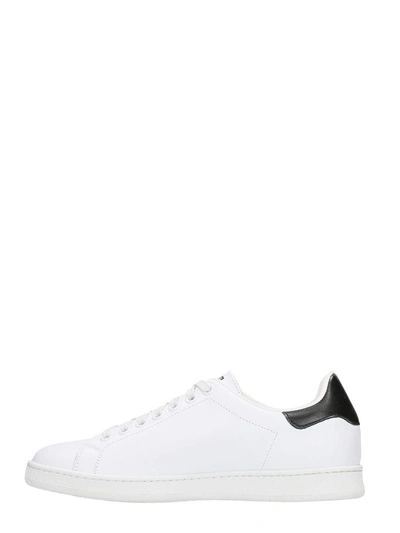 Shop Neil Barrett Logo Sneakers In White Leather