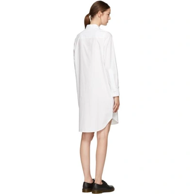 Shop Alexander Wang T White Zip Shirt Dress
