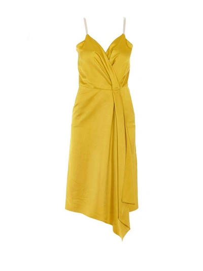 Shop Victoria Beckham Dress In Yellow