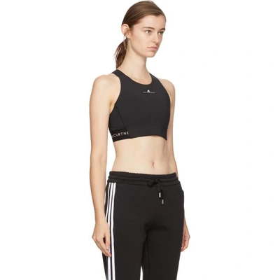 Shop Adidas By Stella Mccartney Black Climachill Bra