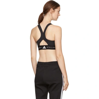 Shop Adidas By Stella Mccartney Black Climachill Bra