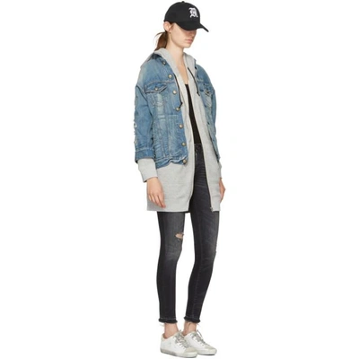 Shop R13 Blue Denim Oversized Trucker Jacket