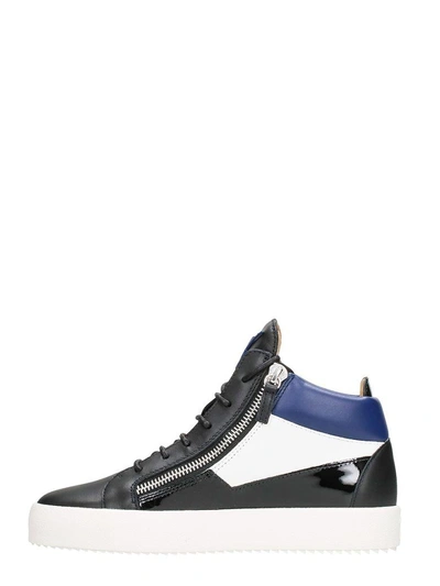 Shop Giuseppe Zanotti Jimbo Mid Top Sneakers In Black