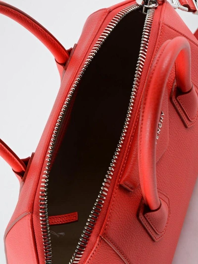 Shop Givenchy Antigona Small Tote In Red