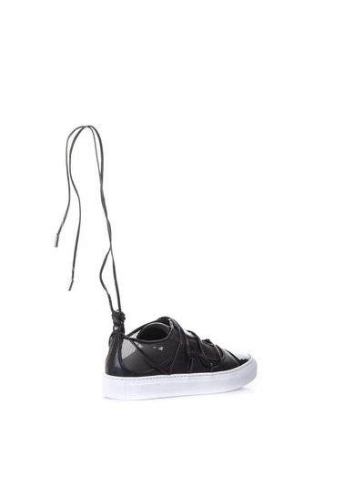 Shop Dsquared2 Riri Leather & Techno Fabric Sneakers In Black