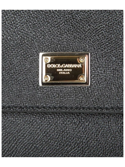 Shop Dolce & Gabbana Borsa A Mano Dauphine Ricamo In Black