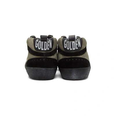 Shop Golden Goose Black & Grey Suede Mid Star Sneakers