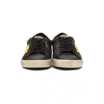 Shop Golden Goose Black Superstar Sneakers