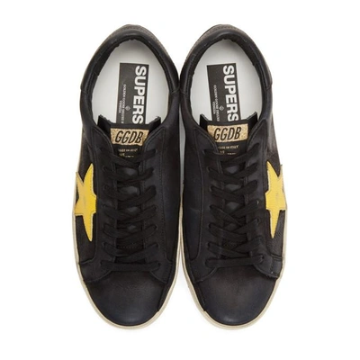 Shop Golden Goose Black Superstar Sneakers