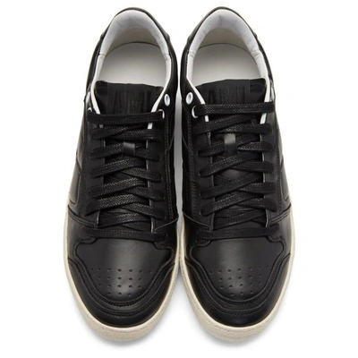 Shop Ami Alexandre Mattiussi Black Leather Sneakers