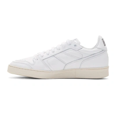 Shop Ami Alexandre Mattiussi White Leather Sneakers In 100 White