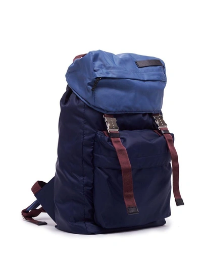 Shop Marni Dual Buckle Backpack In Blue Avio Blue