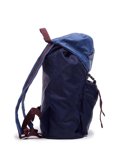 Shop Marni Dual Buckle Backpack In Blue Avio Blue
