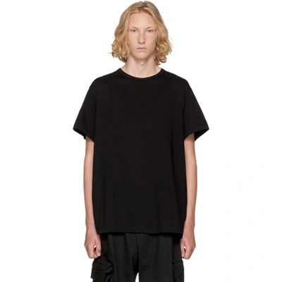 Shop Yohji Yamamoto Black Staff T-shirt
