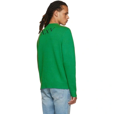 Gucci Future Ufo Wool Crewneck Sweater, Green | ModeSens