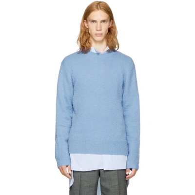 Shop Acne Studios Blue Peele Sweater