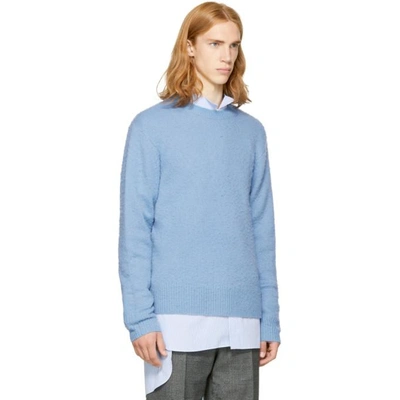 Shop Acne Studios Blue Peele Sweater