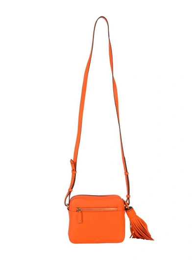 Shop Anya Hindmarch Smiley Crossbody Bag In Orange