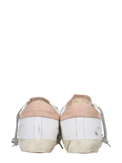 Shop Golden Goose Superstar White Pink Sneakers