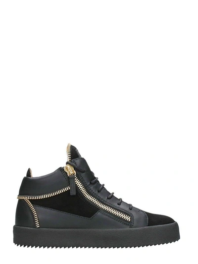 Shop Giuseppe Zanotti Kriss Sneakers Mid Top In Black