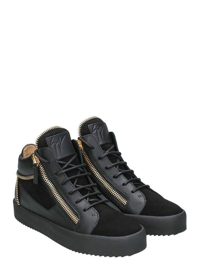 Shop Giuseppe Zanotti Kriss Sneakers Mid Top In Black