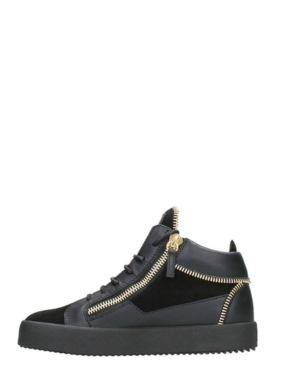 Shop Giuseppe Zanotti Kriss Sneakers Mid Top In Black