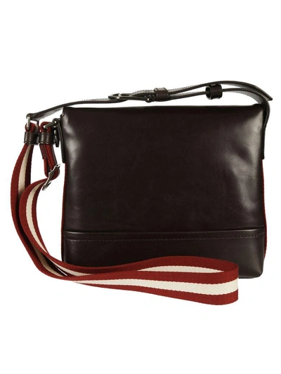 Shop Bally Tamrac Shoulder Bag In Chocolate