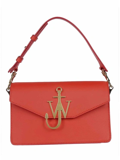 Jw Anderson J.w. Anderson J.w. Anderson Logo Detail Tote In Red | ModeSens