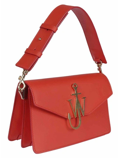 Shop Jw Anderson J.w. Anderson J.w. Anderson Logo Detail Tote In Scarlet