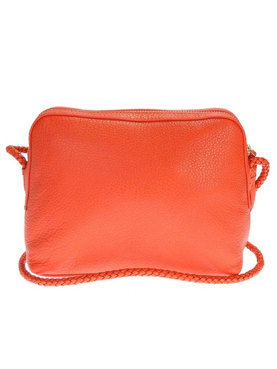 Shop Tory Burch Orange Leather Taylor Camera Bag