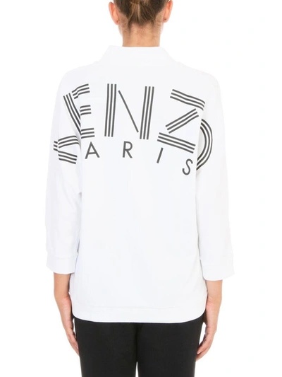 Shop Kenzo Logo Sweatshirt In White