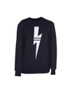 NEIL BARRETT LIGHTNING SWEATSHIRT,PBJS259EF541C042