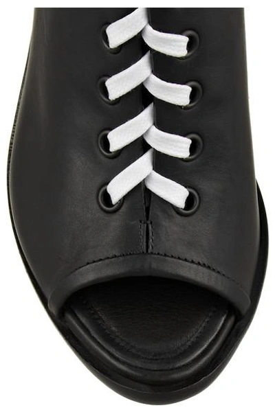 Shop Rag & Bone Trafford Leather Lace-up Sandals In Black